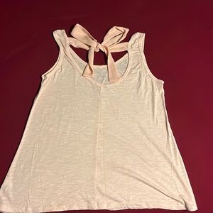 Tank top with bow across back
